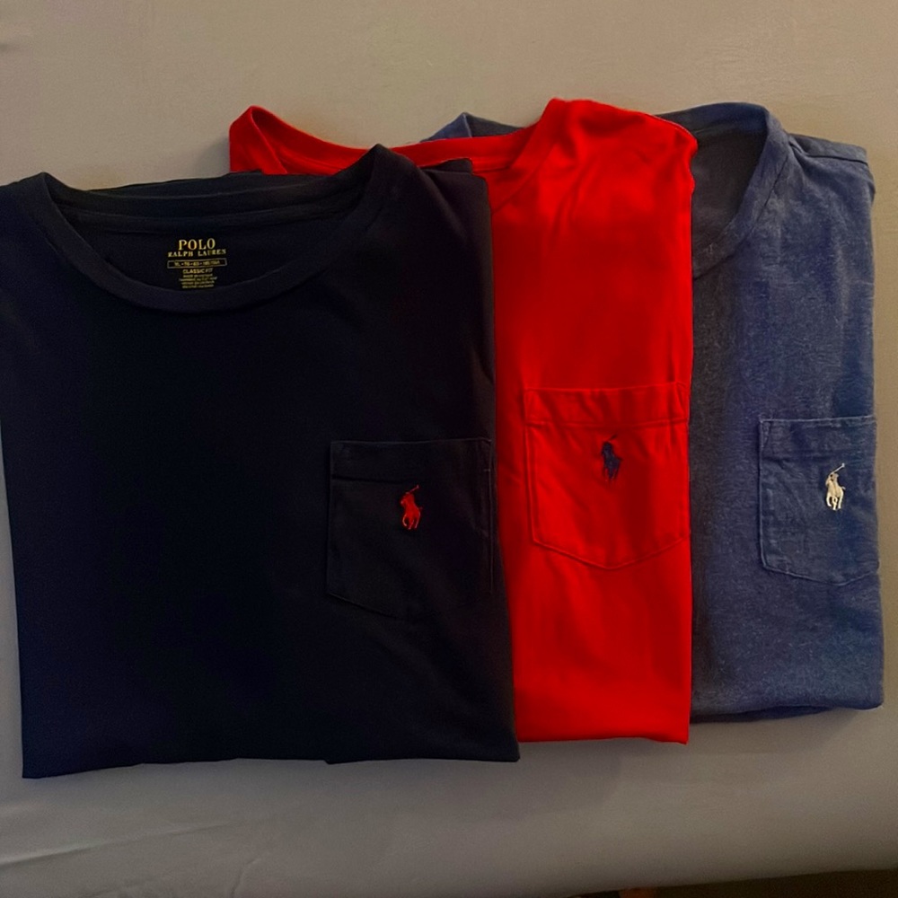 THREE Men’s Polo T-Shirts